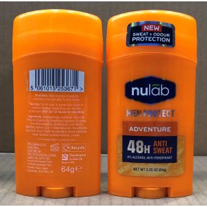 Nulab Mens Antiperspirant Stick 64g Adventure
