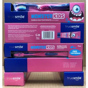 True Smile Kids Bubblegum T/Paste 75ml + T/Brush