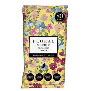 Floral Antibac Surface Wipes 80 - Orchid