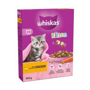 Whiskas 2 - 2mnth Cat Complete Dry with Chicken 300g