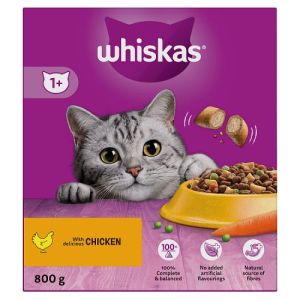 Whiskas 1+ Cat Complete Dry with Chicken 800g