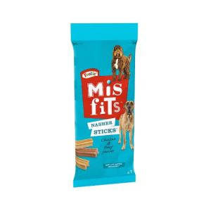 Misfits Nasher Sticks Large Dog Treats with Chicken and Beef 270g