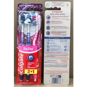 Colgate T/Brush Zig Zag Medium 3pk (6x6)