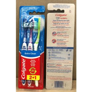 Colgate T/Brush Extra Clean Medium 3pk (6x6)