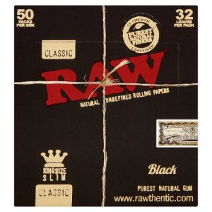 Raw Black King Slim 50Pk