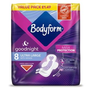 Bodyform - Ultra Goodnight Large Pm1.49 8 Pads