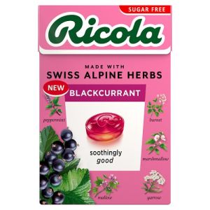 Ricola Blackcurrant Sugar Free Box 45G