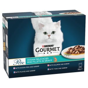 Gourmet Perle Mini Fillets Ocean Delicacies In Gravy 12X85G