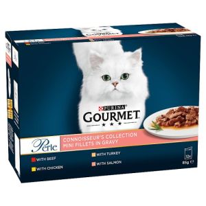 Gourmet Perle Mini Fillets In Gravy Connoisseurs Collection 12X85G