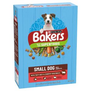 Bakers Small Dog Dry Dog Food Beef and Veg 1.1kg