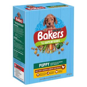 Bakers Puppy Dry Dog Food Chicken and Veg 1.1kg