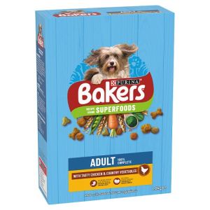 Bakers Adult Dry Dog Food Chicken and Veg 1.2kg