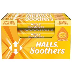 Halls Soothers Honey And Lemon 10S