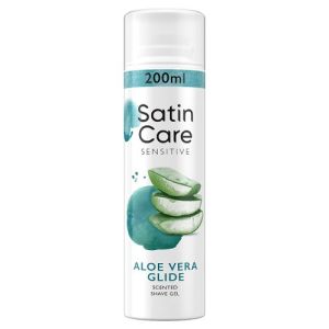 Gillette Shave Gel 200ml Satin Care Sensitive Aloe Vera