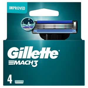 Gillette Mach3 Refill Razor Blades 4s (New Pack)
