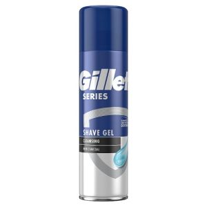 Gillette Shave Gel 200ml Series Mens Cleansing Charcoal