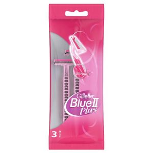 Gillette Women's Blue II Plus Disposable Razors 3s