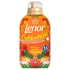 Lenor Outdoorable Fabric Conditioner Tropical Sunset 55W Premium Scent 770ml