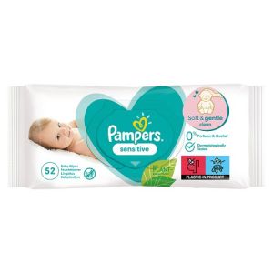 Pampers Baby Wipes 52s Sensitive  (UK/DE/AT/CH/SE/HO/DK/BE/NL/LU/EE/GR/FR/CZ/PL)