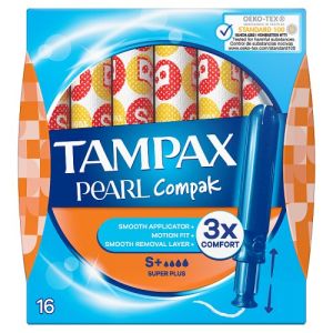 Tampax Compak Pearl Tampons Super Plus 16s