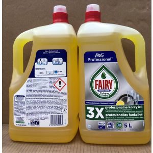 Fairy Professional Dishwashing Liquid 5Ltr CitrusWith UK Sticker