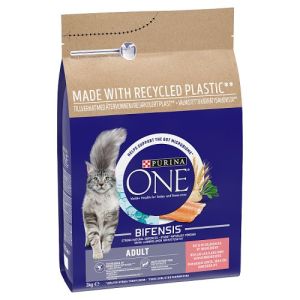 Purina ONE 3kg Salmon Dry Cat Food