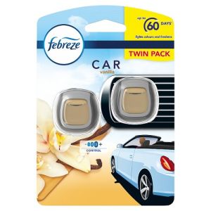 Febreze Car Clip Twin Pack Vanilla