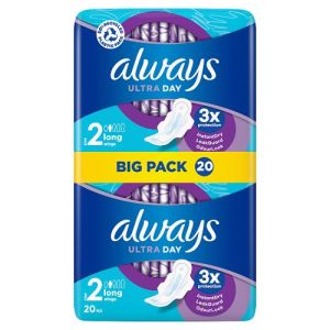 Always Ultra Sanitary Towels Long with Wings 20's