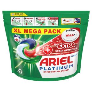 Ariel Platinum +Stain Remover Allin1 Pods Washing Liquid Capsules 44 Washes