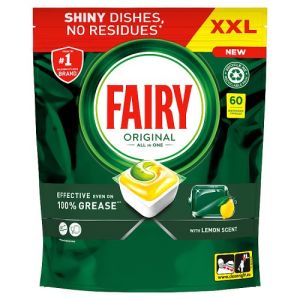 Fairy Original All In One Auto Dishwashing Tablet Lemon 60Ct Csx4