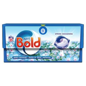 Bold All-In-1 Pods Washing Liquid Capsules Spring Awakening 25 W Eco Clic Tub