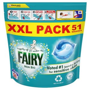 Fairy Washing Pods 51w Non Bio for Sensitive Skin