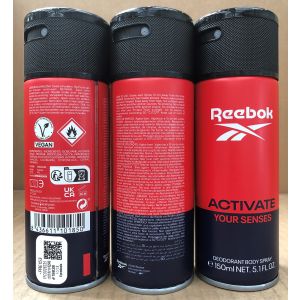 Reebok Deo Spray 150ml Men Activate Your Senses
