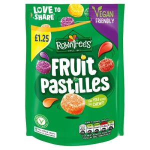 Rowntrees Pouch Pmp £1.25 Fruit Pastilles 114G