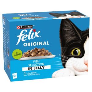 Felix 12x85g Pouch Fish Selection