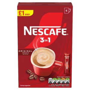 NESCAFE 3 IN 1 ORIGINAL PMP £1 6 pack