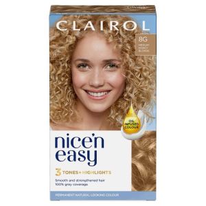 Clairol Nice'N Easy Creme 8G Medium Honey Blonde 1