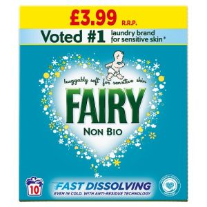 Fairy Non Bio Washing Powder For Sensitive Skin 0.6g 10 Washes Pmp £3.99