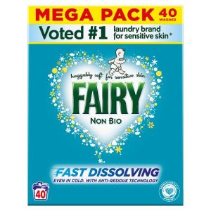 Fairy Non Bio Washing Powder For Sensitive Skin 2.4Kg 40 Washes