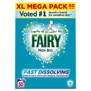 Fairy Non Bio Washing Powder For Sensitive Skin 3Kg 50 Washes