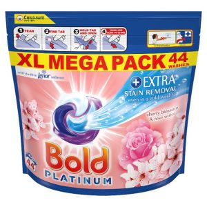 Bold Allin1 Platinum Pods Washing Liquid Capsules Cherry Blossom 44 Washes