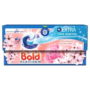 Bold Allin1 Platinum Pods Washing Liquid Capsules Cherry Blossom 29 Washes