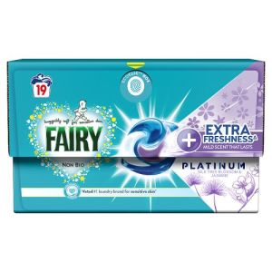 Fairy Laundry Detergent Liquid Pods Silk Tree Blossom & Jasmine 19Ct 19Washes Csx4