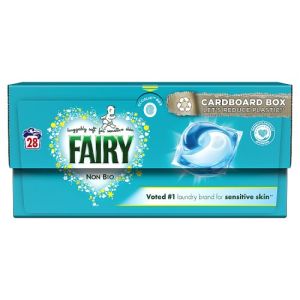 Fairy Non Bio Pods Washing Liquid Capsules For Sensitive Skin28 W Eco Clic Tub