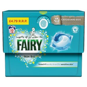 Fairy Non Bio Pods Washing Liquid Capsules For Sensitive Skin 12 Wash 12Wash