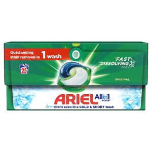 Ariel Original All-In-1 Pods Washing Liquid Capsules 25 Washes