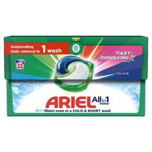 Ariel Colour All-In-1 Pods Washing Liquid Capsules 33 Washes