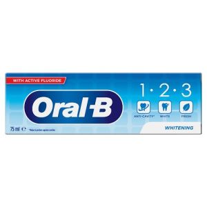 Oral B T/Paste 75ml 1-2-3 Whitening (New Pack)