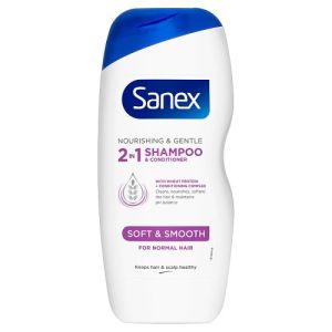 Sanex Shampoo 250ml 2in1 Soft & Smooth