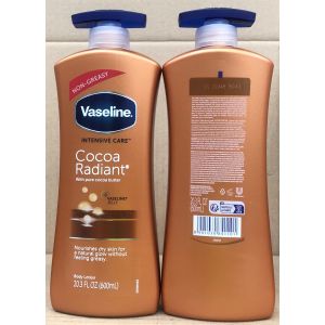 Vaseline Body Lotion 600ml Pump Cocoa Radiant